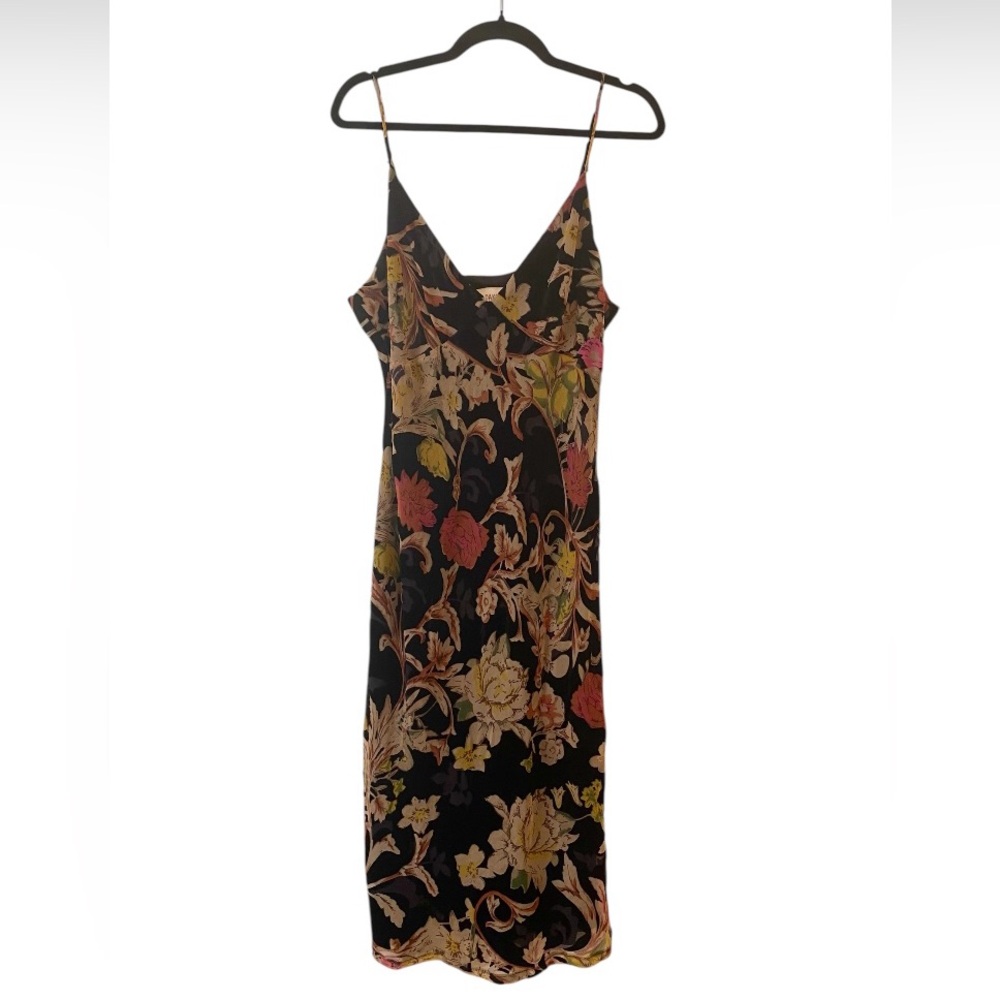 Floral Black Dress